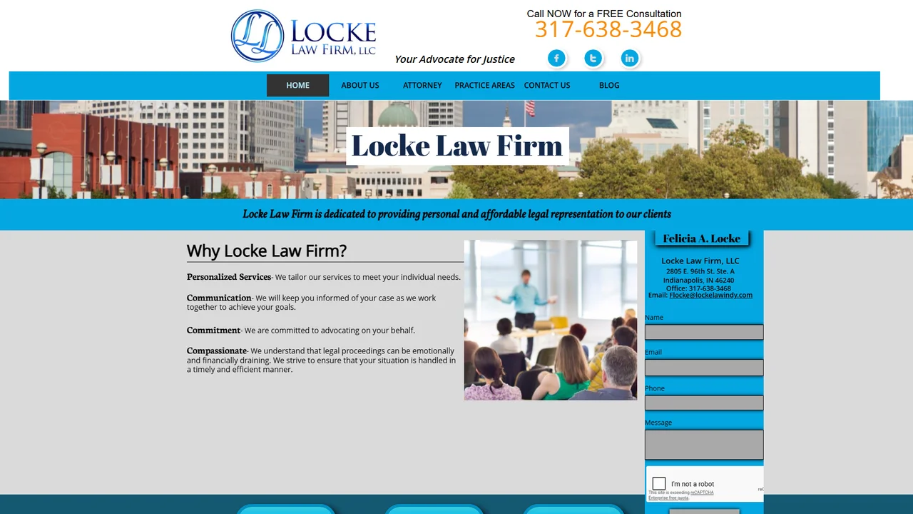 Locke Law Firm LLC - Indianapolis, IN office in Indianapolis, Indiana