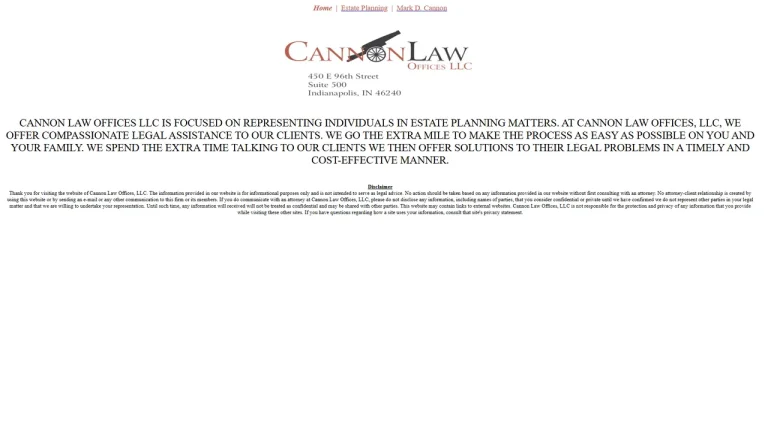 Cannon Law Offices LLC - Indianapolis, IN - Attorney in Indianapolis