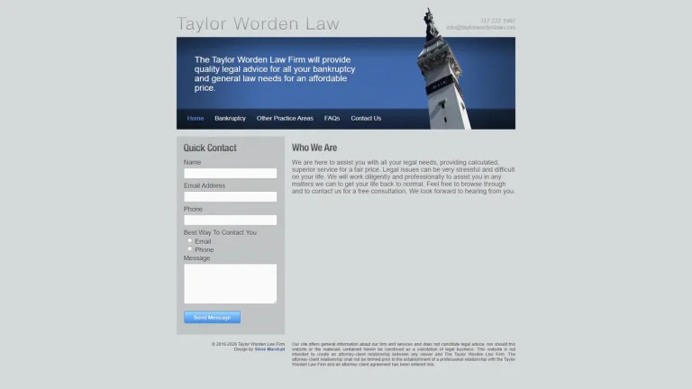 Taylor Worden Law Firm - Indianapolis, IN - Attorney in Indianapolis