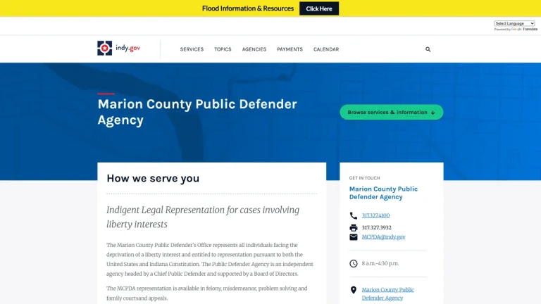 Marion County Public Defender Agency - Indianapolis, IN - Attorney in Indianapolis