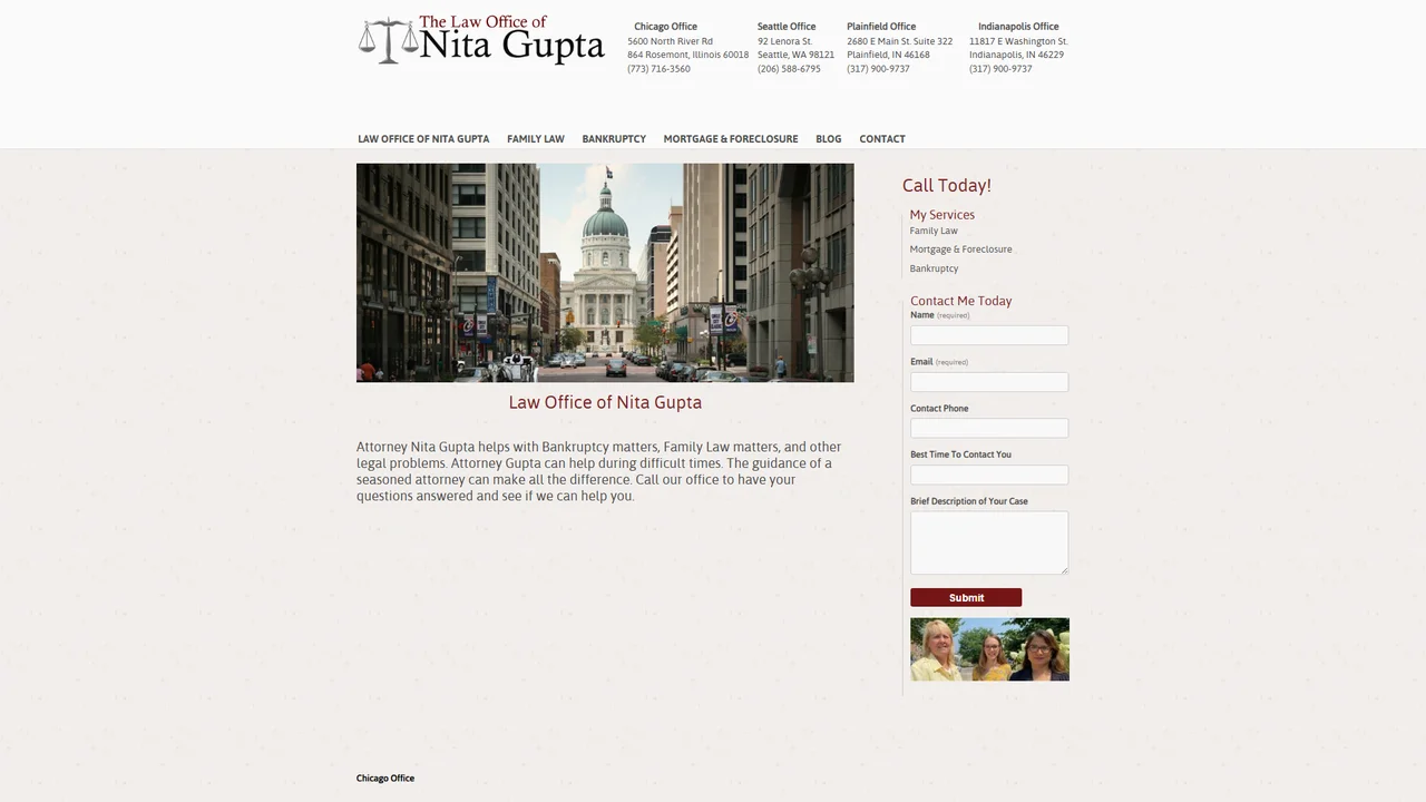 The Law Office of Nita Gupta - Indianapolis, IN office in Indianapolis, Indiana