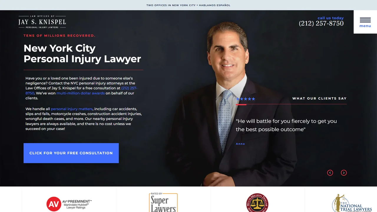 Law Offices of Jay S. Knispel Personal Injury Lawyers - New York City office in New York City, New York