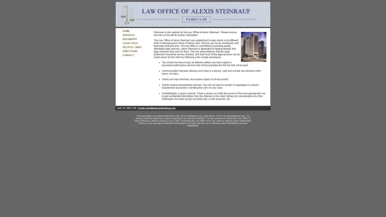 Law Office of Alexis Steinrauf - Indianapolis, IN - Attorney in Indianapolis