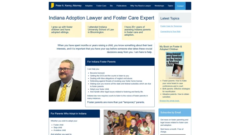 Foster Care and Adoption Lawyer Peter A. Kenny - Indianapolis, IN - Attorney in Indianapolis