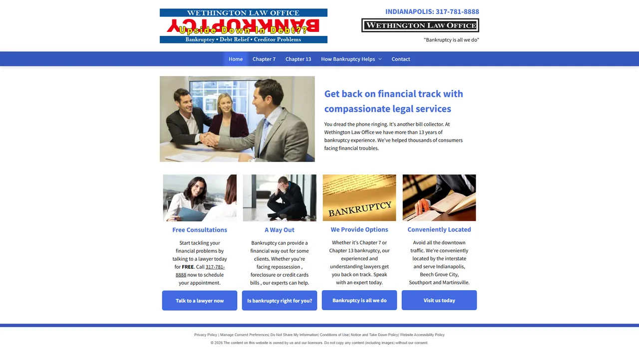 Wethington Law Office - Indianapolis, IN office in Indianapolis, Indiana