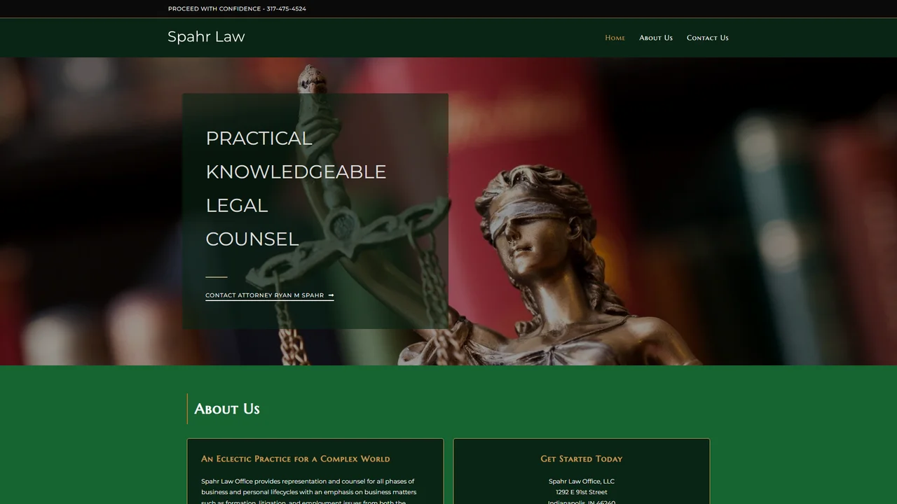 Spahr Law Office - Indianapolis, IN office in Indianapolis, Indiana