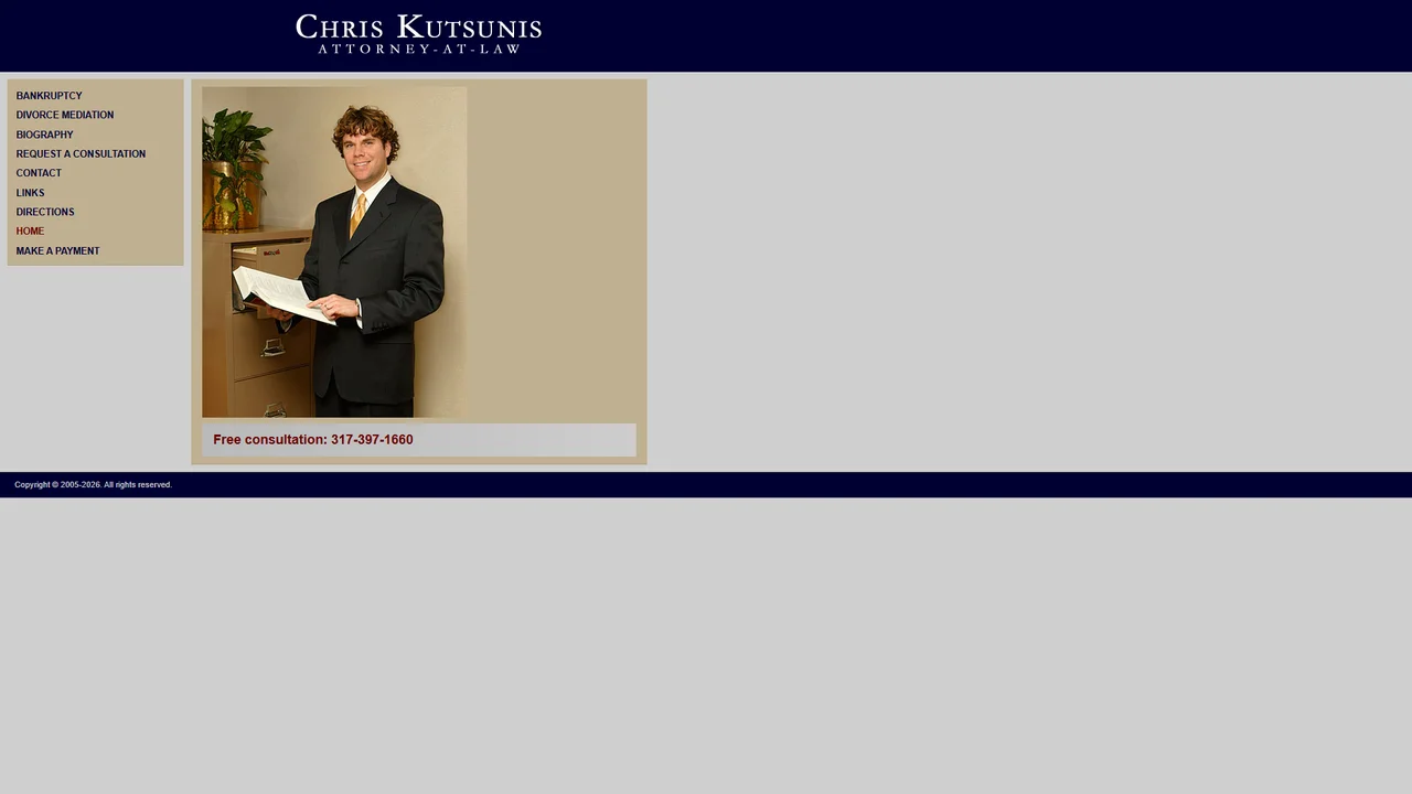 Chris Kutsunis Attorney At Law - Indianapolis, IN office in Indianapolis, Indiana
