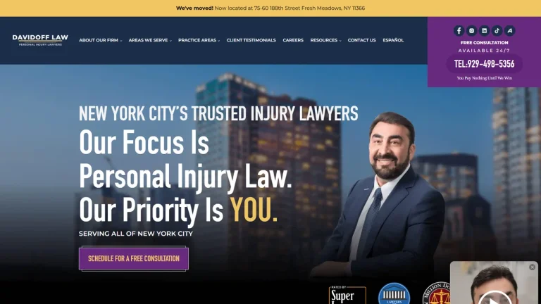 Davidoff Law Personal Injury Lawyers - NYC, New York - Attorney in New York City