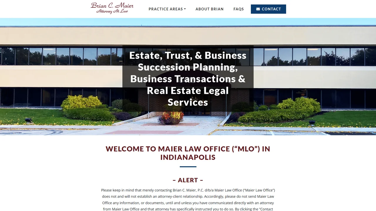Maier Law Office - Indianapolis, IN office in Indianapolis, Indiana