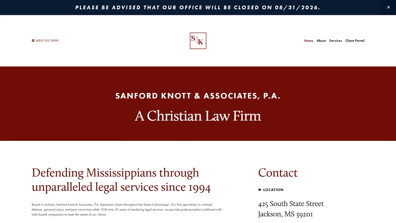 Sanford Knott & Associates, P.A. - Jackson, MS office in Jackson, Mississippi