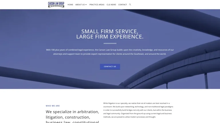 Carson Law Group, PLLC - Jackson, MS - Attorney in Jackson