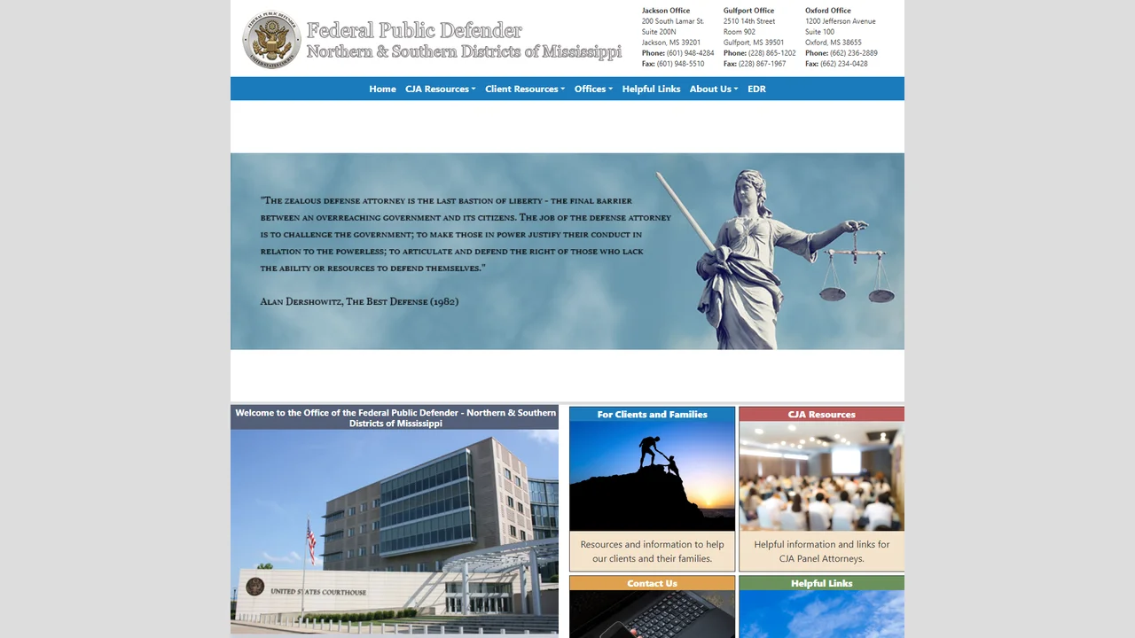 Federal Public Defender - Jackson, MS office in Jackson, Mississippi