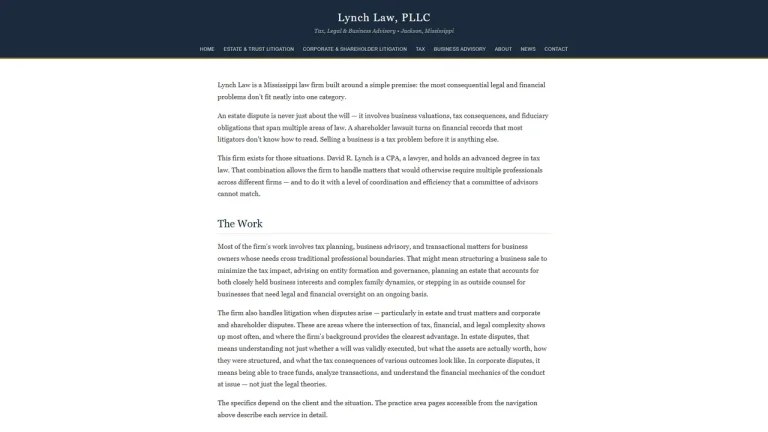The Lynch Law Firm, PLLC - Jackson, MS - Attorney in Jackson