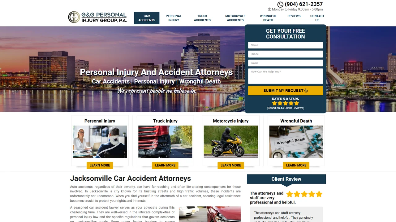 G & G Personal Injury Group P.A. - Jacksonville, FL office in Jacksonville, Florida