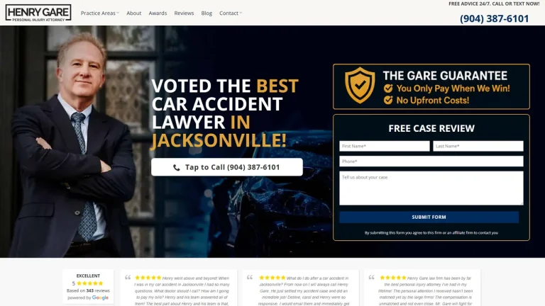 Henry Gare Personal Injury Attorney - Jacksonville, FL - Attorney in Jacksonville