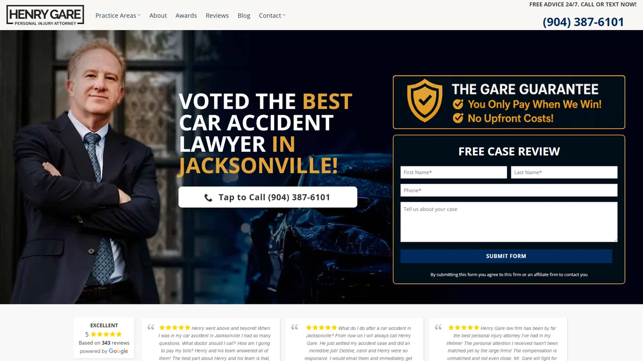 Henry Gare Personal Injury Attorney - Jacksonville, FL office in Jacksonville, Florida