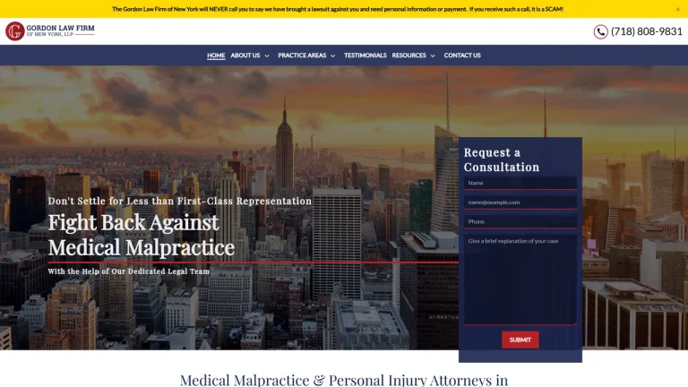 Gordon Law Firm of New York, LLP - NYC, New York - Attorney in New York City
