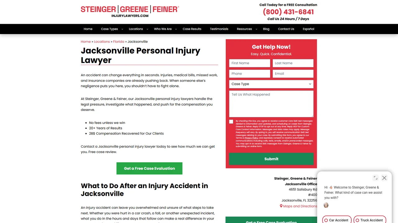 Steinger, Greene & Feiner - Jacksonville, FL office in Jacksonville, Florida