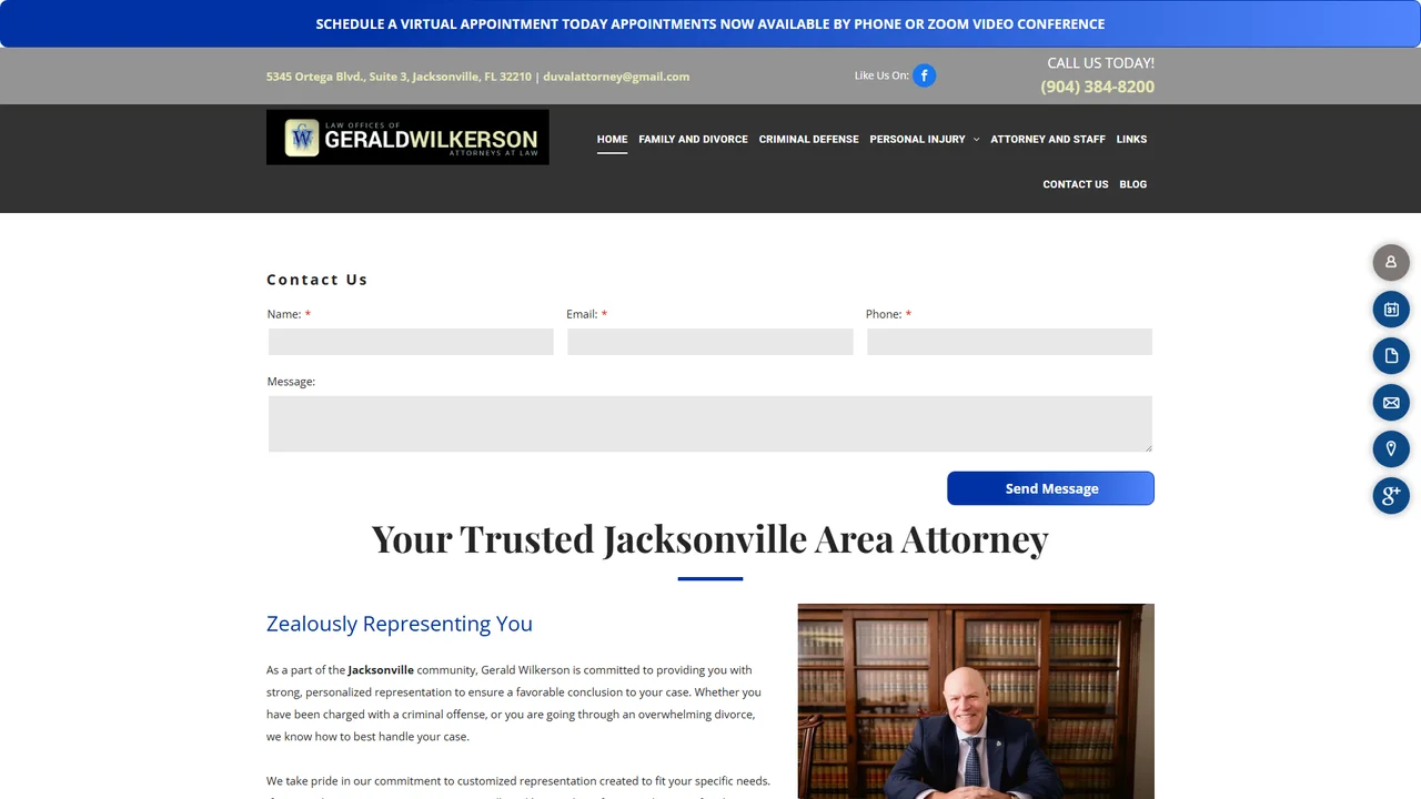 Gerald Wilkerson, P.A. - Jacksonville, FL office in Jacksonville, Florida
