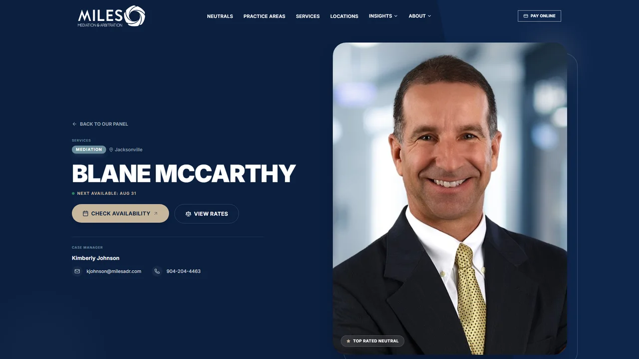 Blane McCarthy - Jacksonville, FL office in Jacksonville, Florida
