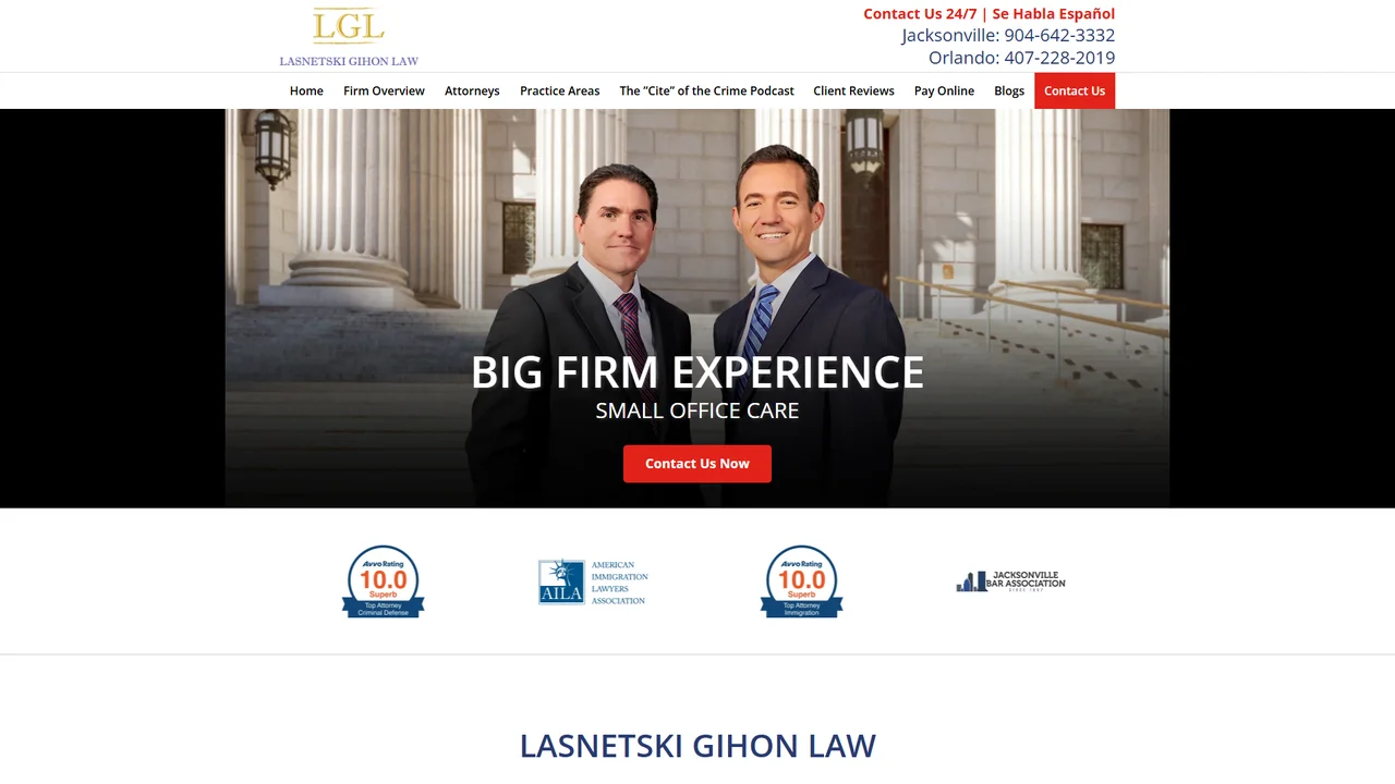 Lasnetski Gihon Law - Jacksonville, FL office in Jacksonville, Florida