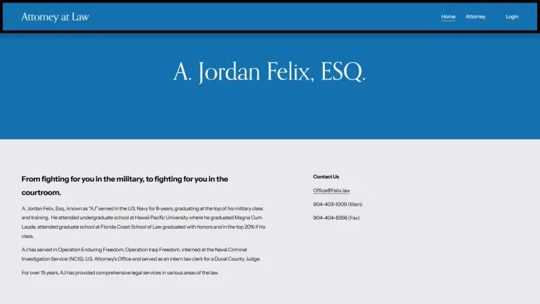 A. Jordan Felix, Esq., PLLC - Jacksonville, FL - Attorney in Jacksonville