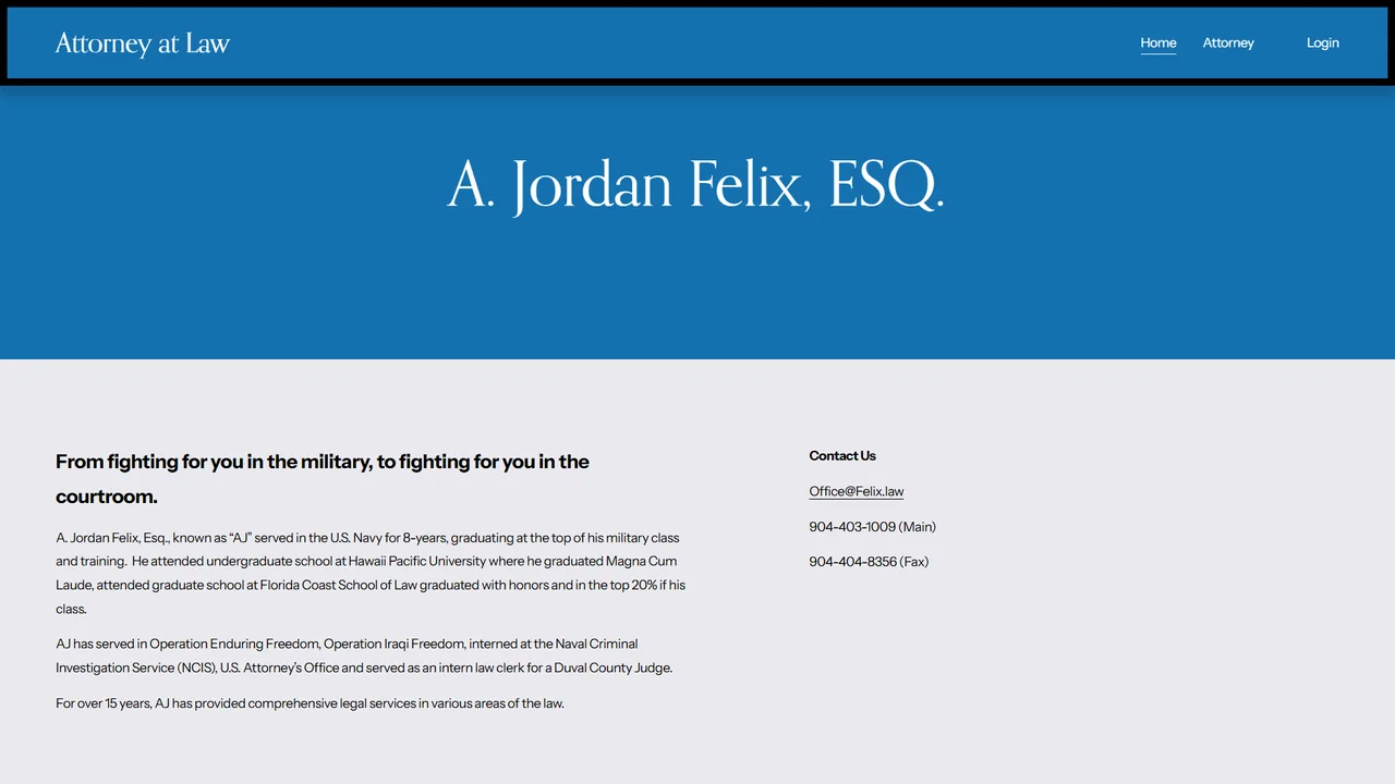 A. Jordan Felix, Esq., PLLC - Jacksonville, FL office in Jacksonville, Florida