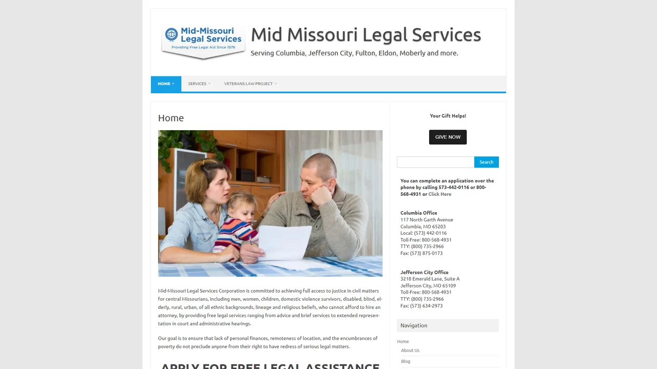 Mid-Missouri Legal Services Corporation - Jefferson City, MO office in Jefferson City, Missouri