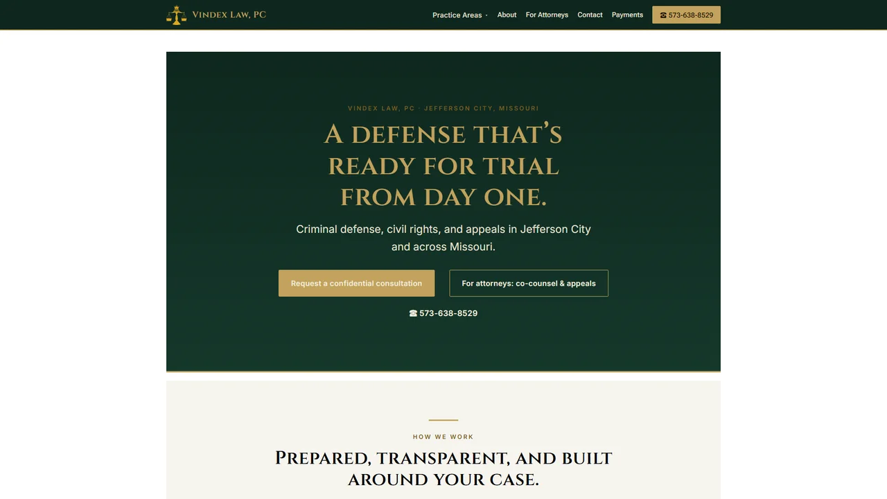 Vindex Law, PC - Jefferson City, MO office in Jefferson City, Missouri