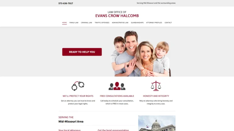 Law Office of Evans Crow Halcomb - Jefferson City, MO - Attorney in Jefferson City