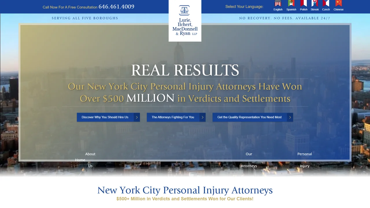 Lurie, Ilchert, MacDonnell & Ryan LLP - NYC, New York office in New York City, New York