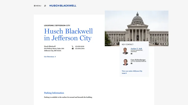 Husch Blackwell - Jefferson City, MO - Attorney in Jefferson City