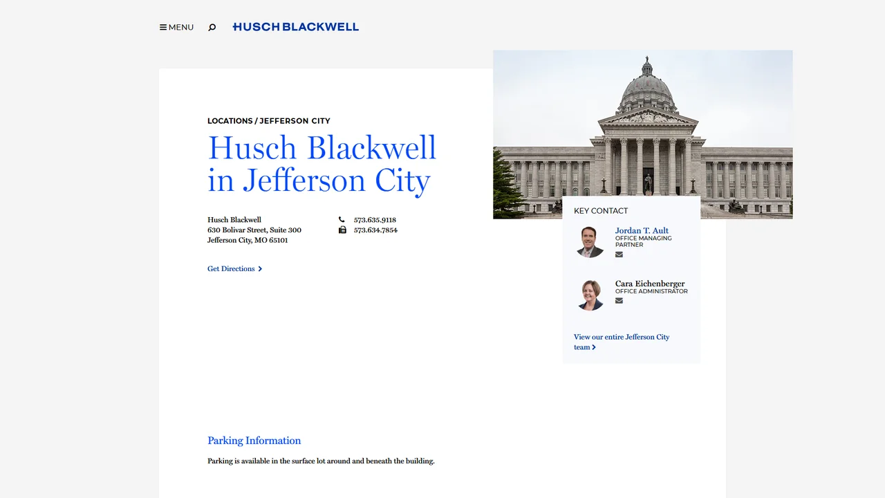 Husch Blackwell - Jefferson City, MO office in Jefferson City, Missouri