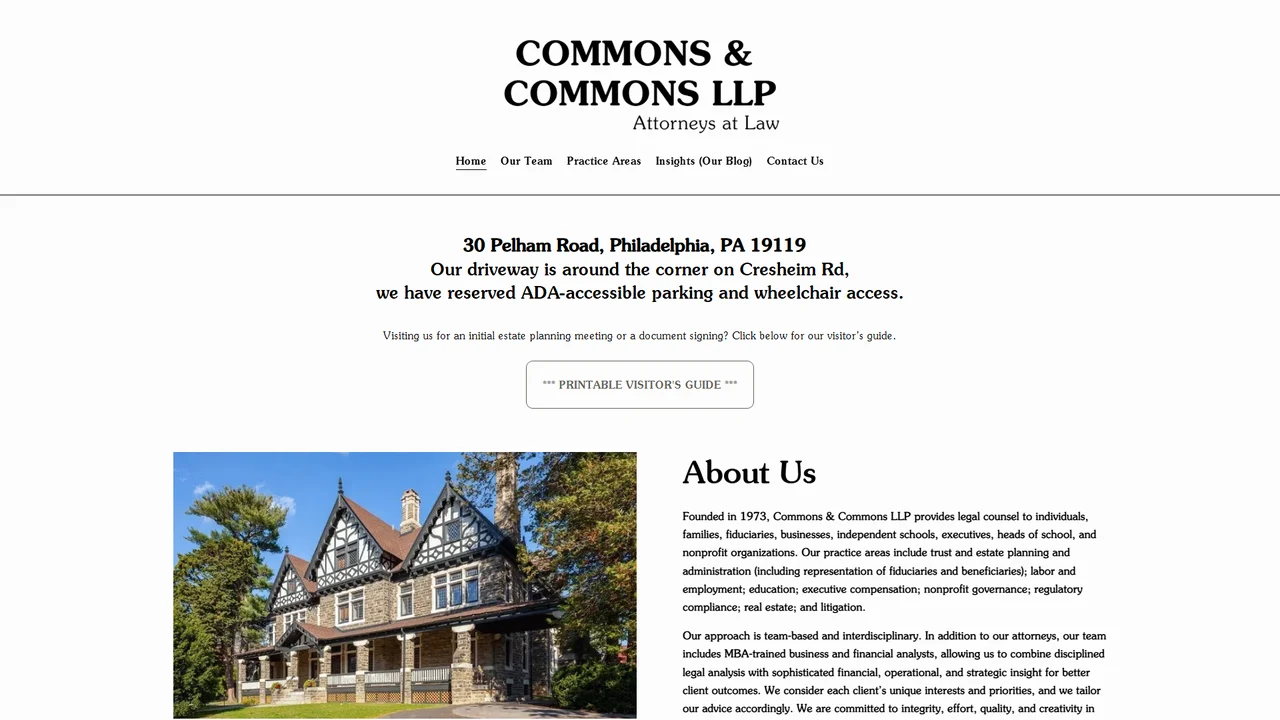 Commons & Commons LLP - Philadelphia, PA office in Philadelphia, Pennsylvania