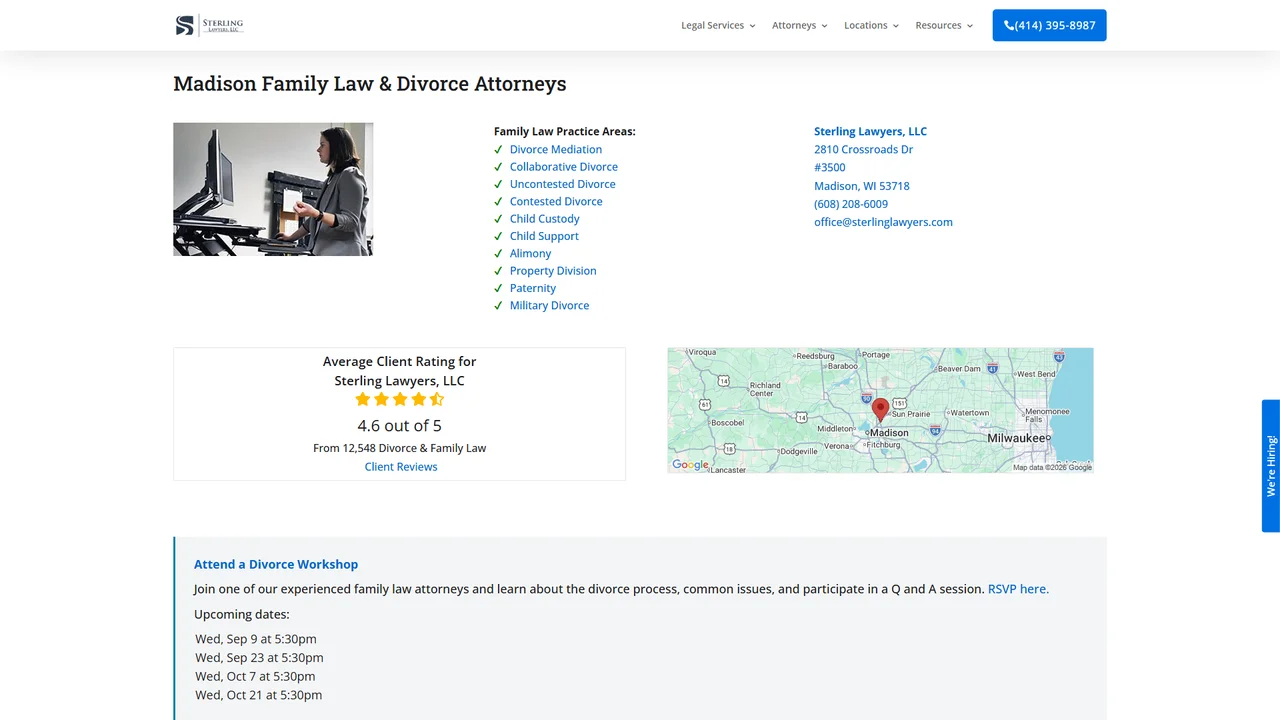 Sterling Lawyers, LLC - Madison, WI office in Madison, Wisconsin