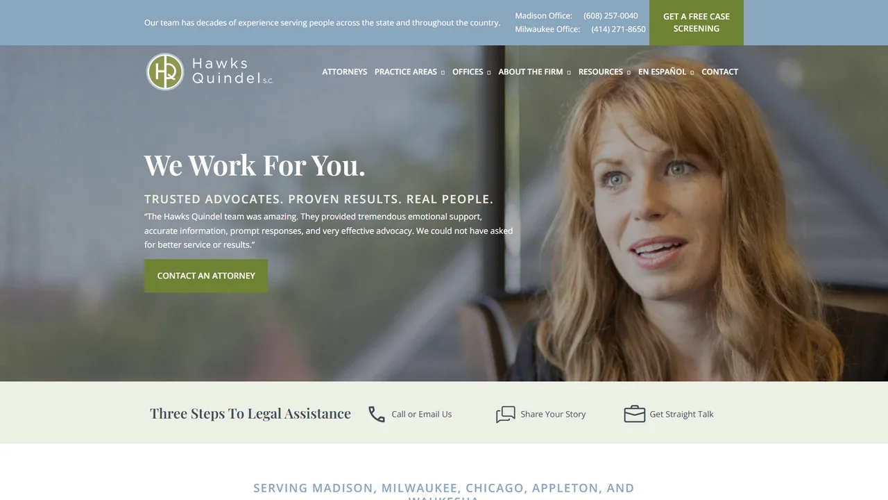 Hawks Quindel, S.C. - Madison, WI office in Madison, Wisconsin
