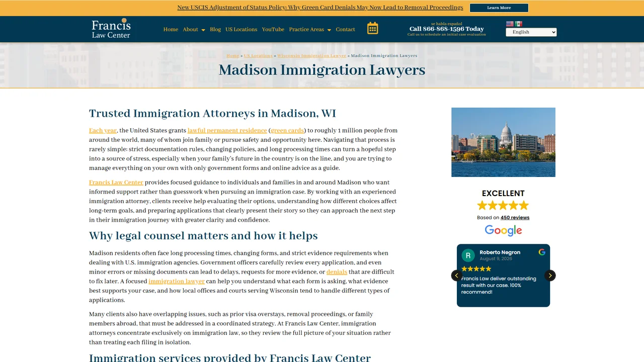 Francis Law Center - Madison, WI office in Madison, Wisconsin