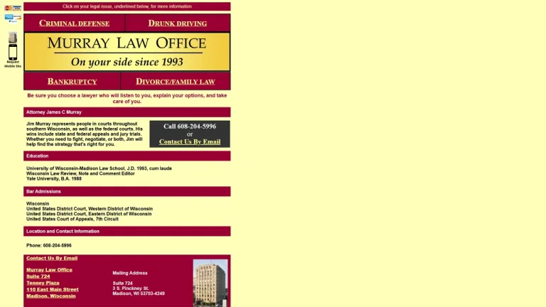 Murray Law Office - Madison, WI - Attorney in Madison