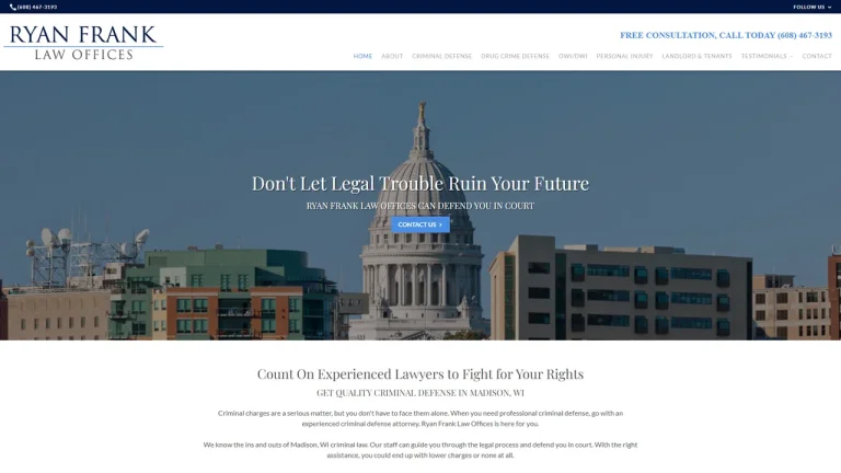 Ryan Frank Law Offices - Madison, WI - Attorney in Madison