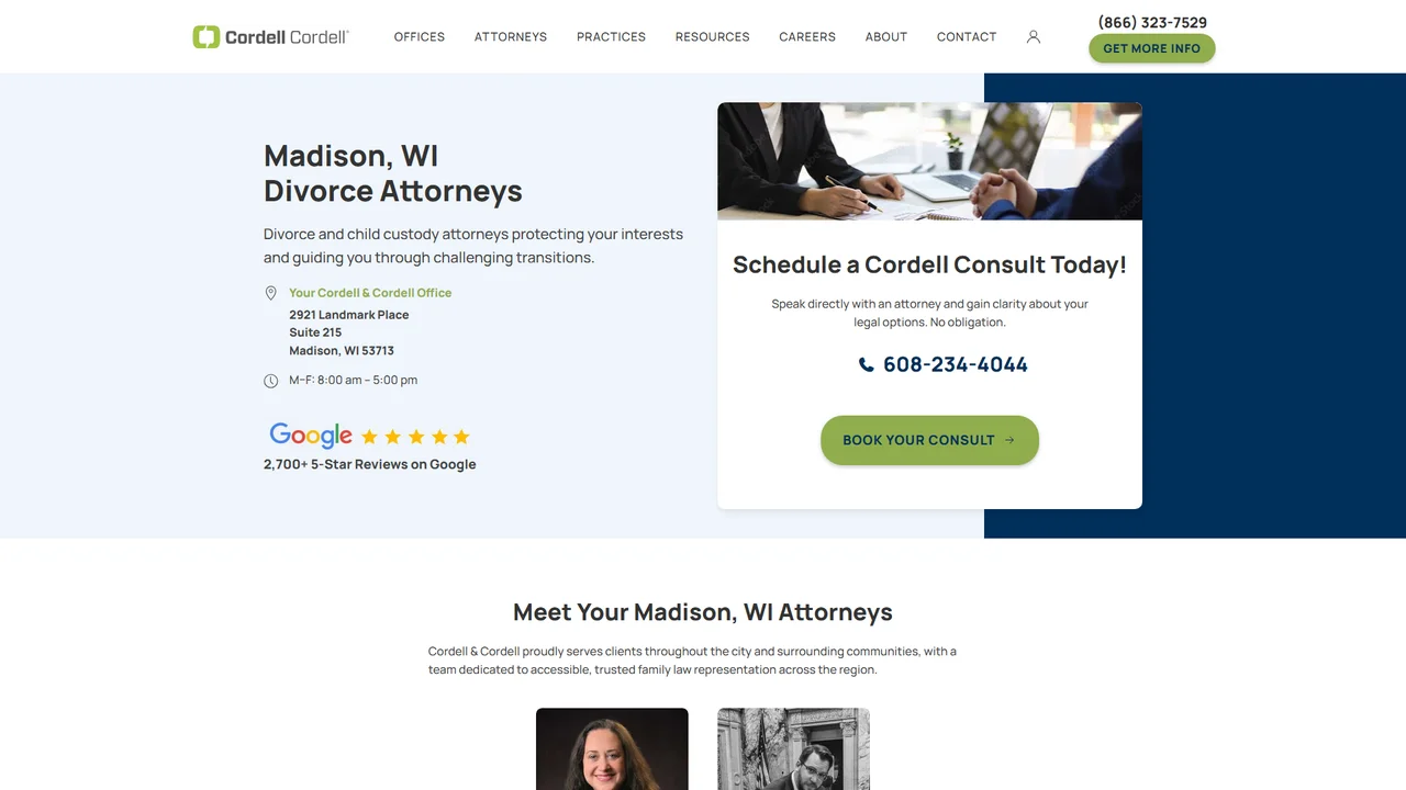 Cordell and Cordell - Divorce Attorney Office - Madison, WI office in Madison, Wisconsin
