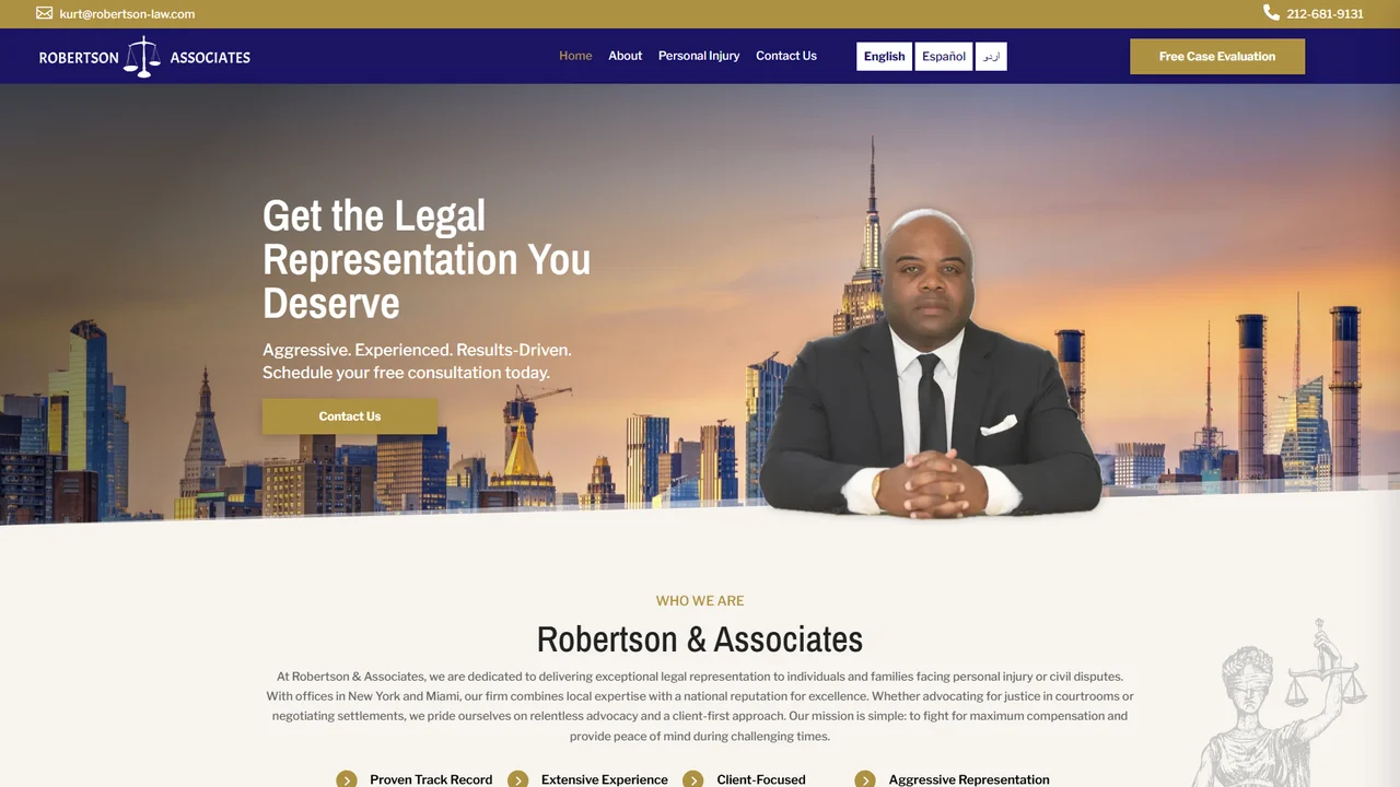 Robertson & Associates - NYC, New York office in New York City, New York