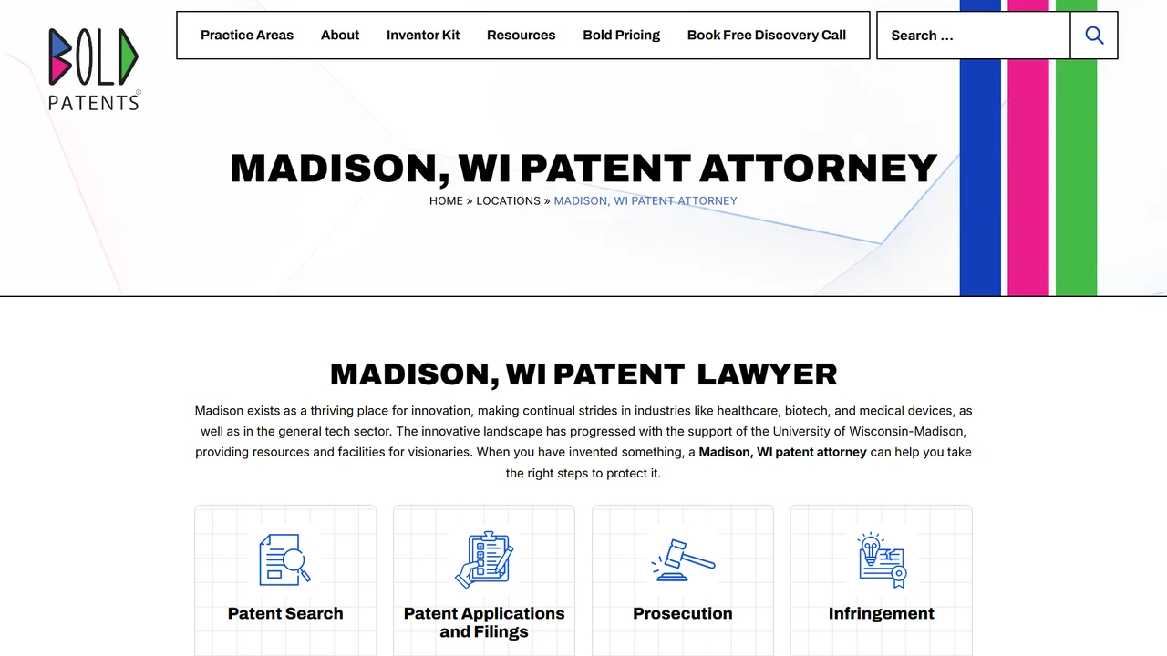 Bold Patents Law Firm - Madison, WI office in Madison, Wisconsin