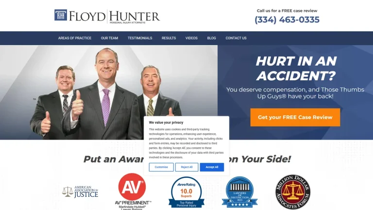 Floyd Hunter Injury Law - Montgomery, AL - Attorney in Montgomery