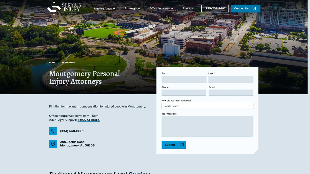 Serious Injury Law Group - Montgomery, AL office in Montgomery, Alabama