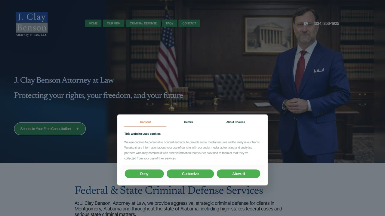 J. Clay Benson, Jr., Attorney at Law, LLC - Montgomery, AL office in Montgomery, Alabama