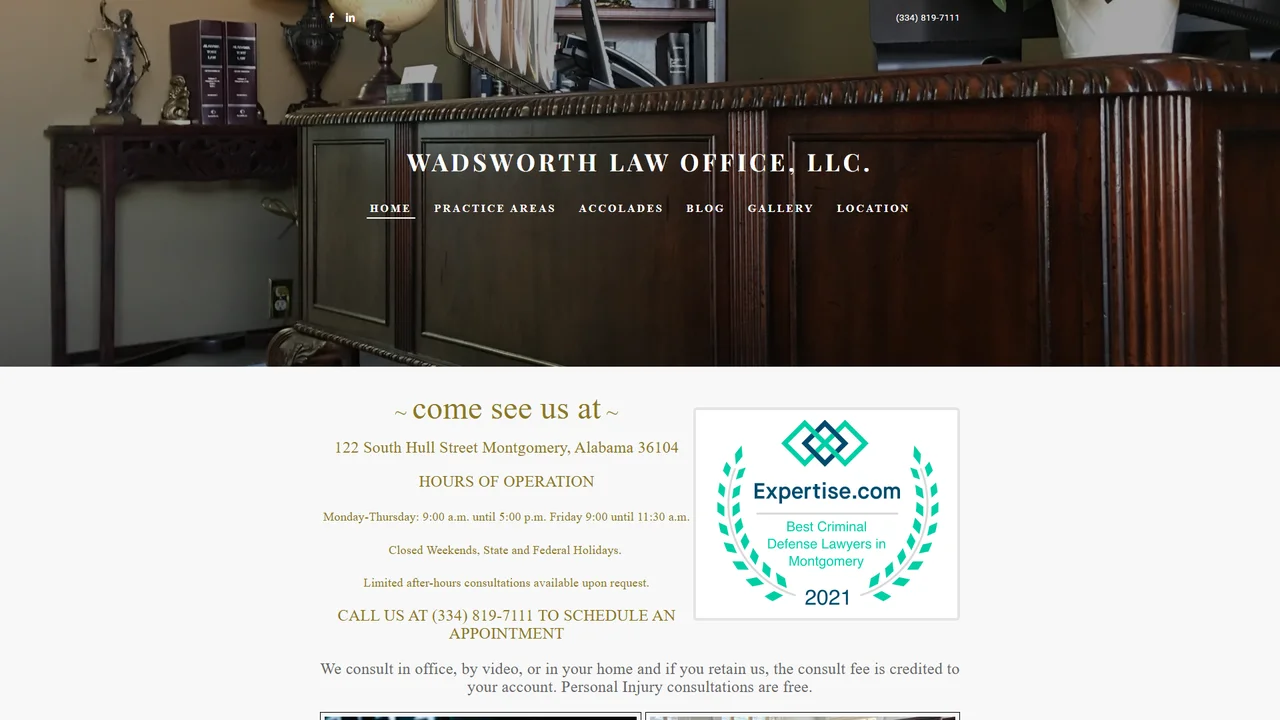 Wadsworth Law Office, LLC - Montgomery, AL office in Montgomery, Alabama