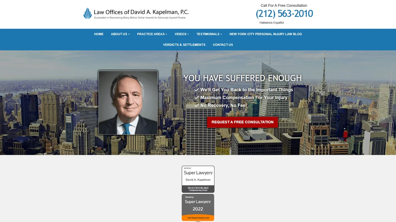 Law Offices Of David A. Kapelman, P.C. - NYC, New York office in New York City, New York