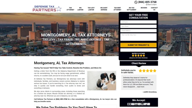 Defense Tax Partners - Montgomery, AL - Attorney in Montgomery
