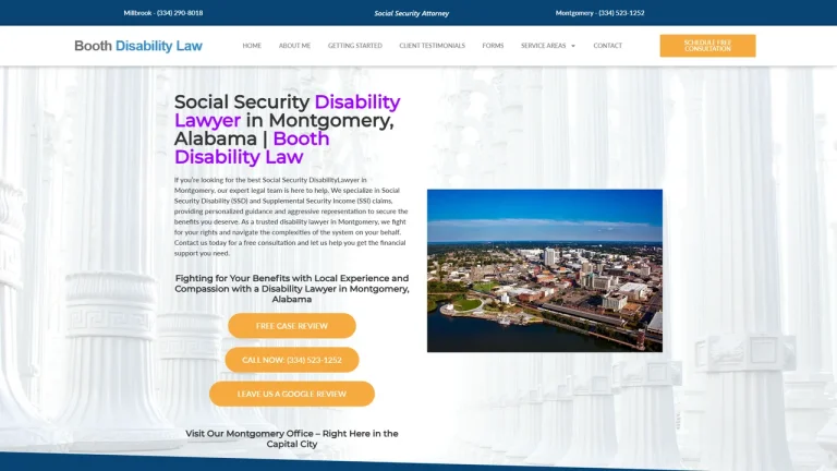 Booth Disability Law - Montgomery, AL - Attorney in Montgomery