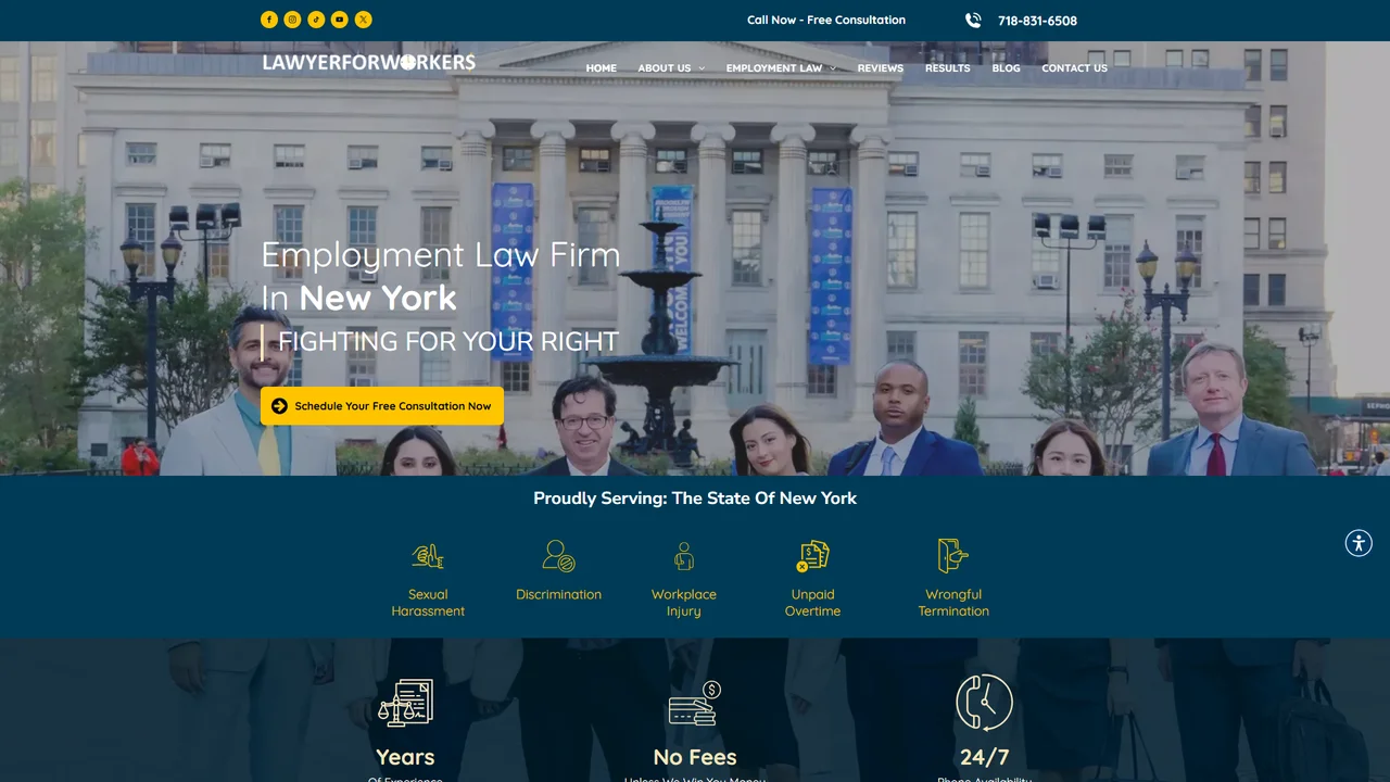 Law Office of Yuriy Moshes, P.C. (LawyerForWorkers) - NYC, New York office in New York City, New York